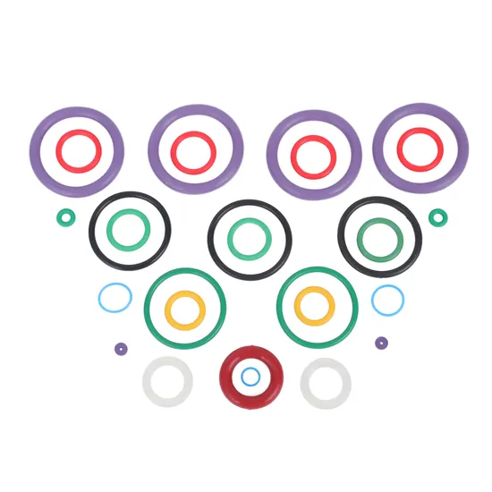 Custom Heat Resistance FDA Colorful FKM NBR Silicone Rubber O Ring Seal 