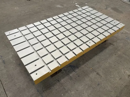 Floor Finish Plane Precision Ductile Iron Casting Cross Lapping Three Coordinate Surface Bed Plate 