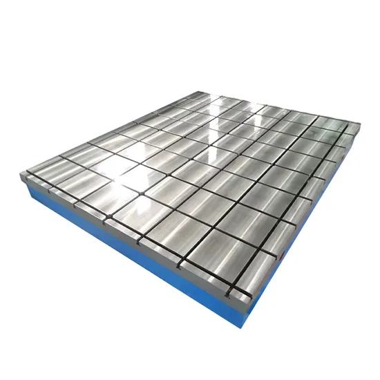 High Quality Customized T Slotted Floor Plates Cast Iron Lapping Plate with Stand 