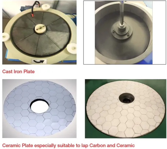 Lapping and Polishing Plate, Cast Iron, Copper and Ceramic Plate 