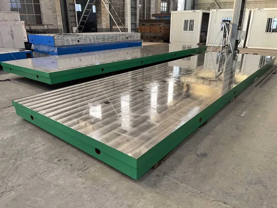 Floor Finish Precision Ductile Iron Casting Cross Lapping Three Coordinate Surface Plate 